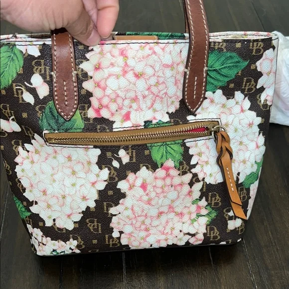 Dooney & Bourke Floral Tote - Brown and Green - Picture 4 of 9